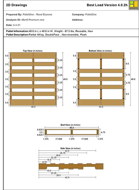 gma pallet size chart.